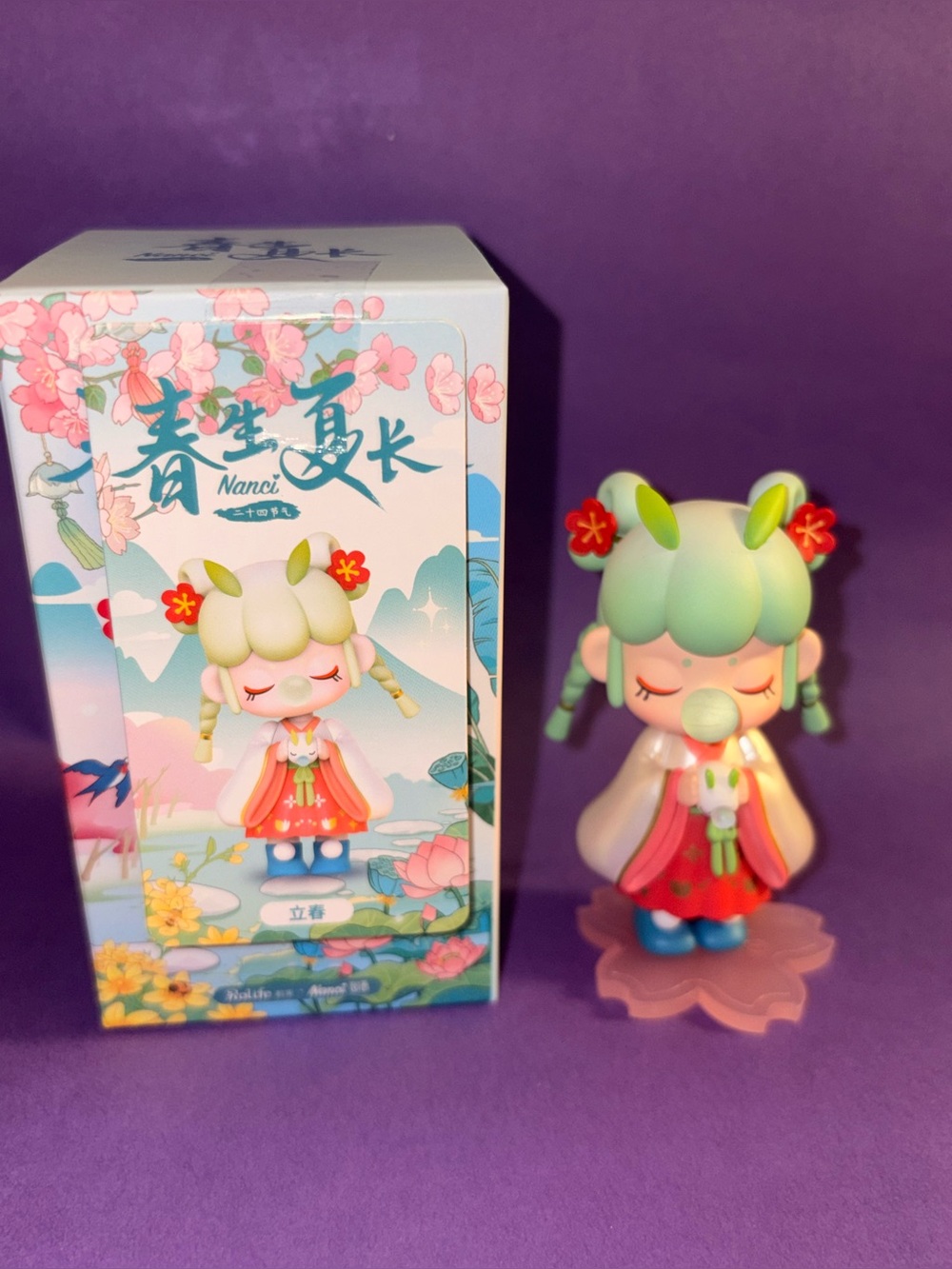 Nanci 24 solar (beginning of spring) Figure - Mint Green & Pink
